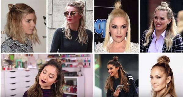 The Half Bun - 90's trend revival