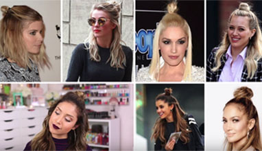 The Half Bun - 90's trend revival