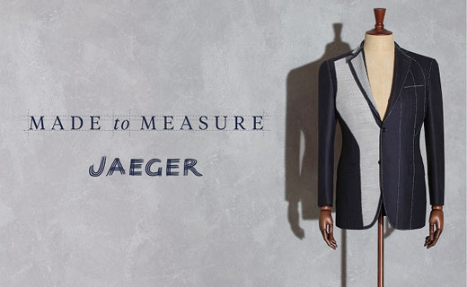 The English brand Jaeger launched Made-to-measure service