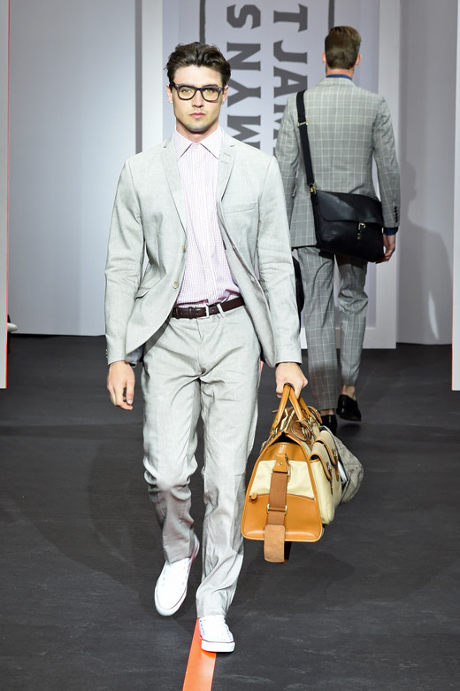 St James hosted an Open air catwalk show during the London Collections: Men