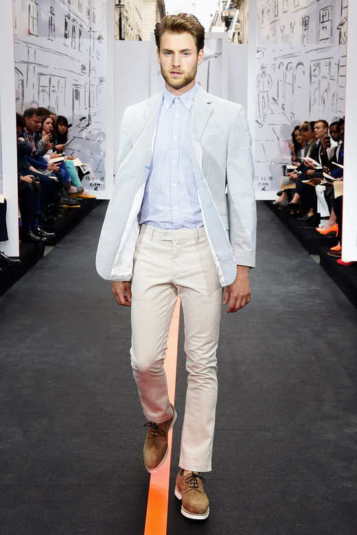 St James hosted an Open air catwalk show during the London Collections: Men