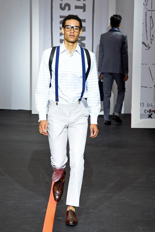 St James hosted an Open air catwalk show during the London Collections: Men