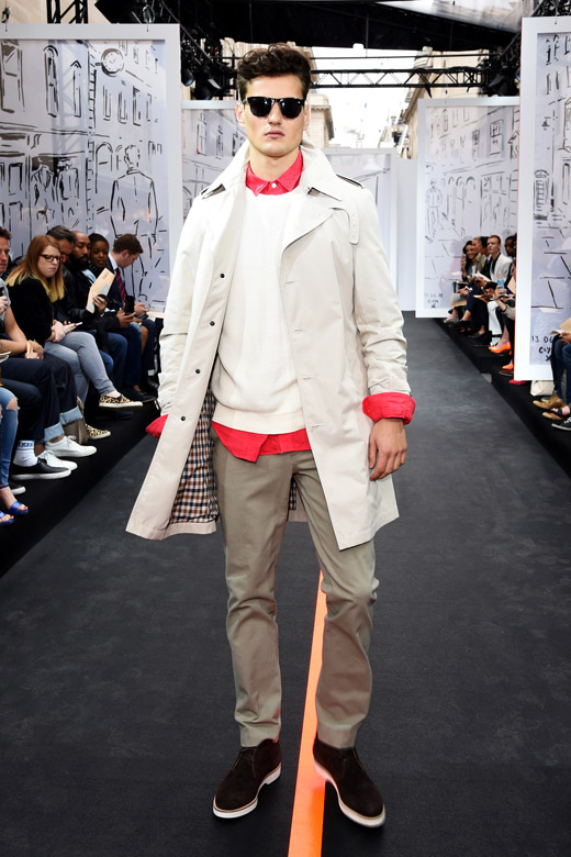 St James hosted an Open air catwalk show during the London Collections: Men