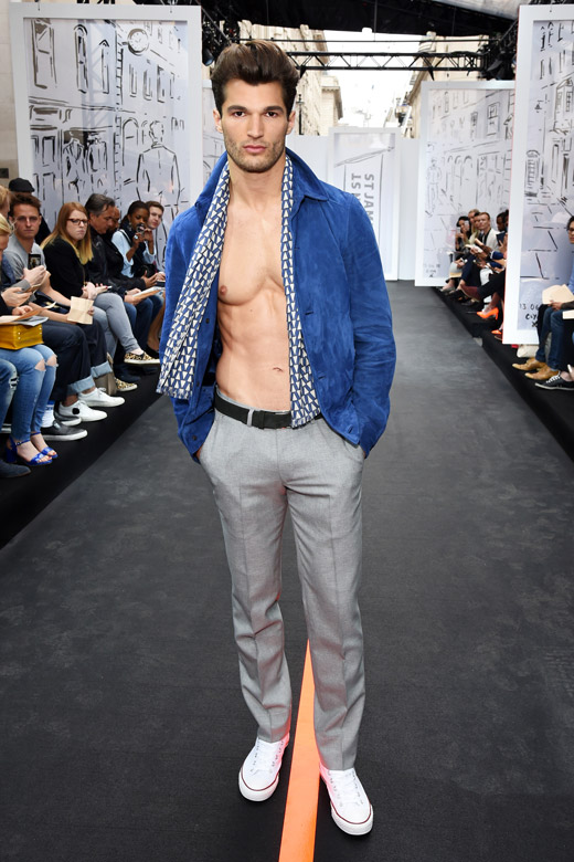 St James hosted an Open air catwalk show during the London Collections: Men