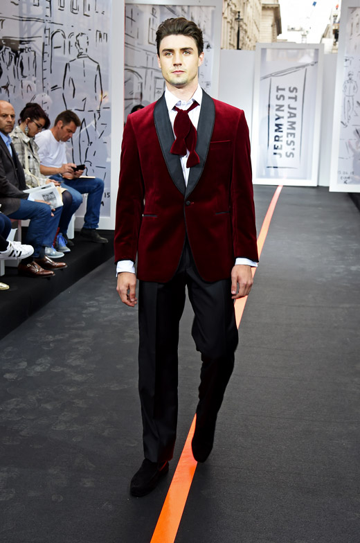 St James hosted an Open air catwalk show during the London Collections: Men