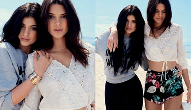 Kendall and Kylie Jenner at Topshop