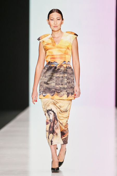 Kamila Kurbani presented Fall/Winter 2015-2016 at Mercedes-Benz Fashion ...