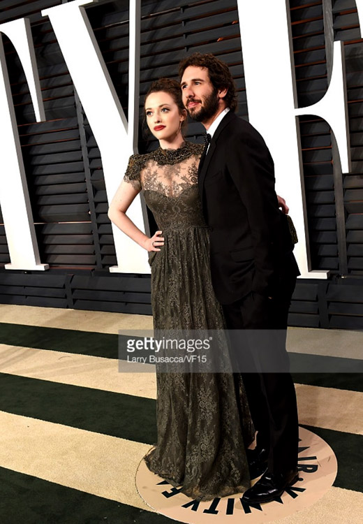 Kat Dennings steps out in Gemy Maalouf to the 2015 Vanity Fair Oscar party