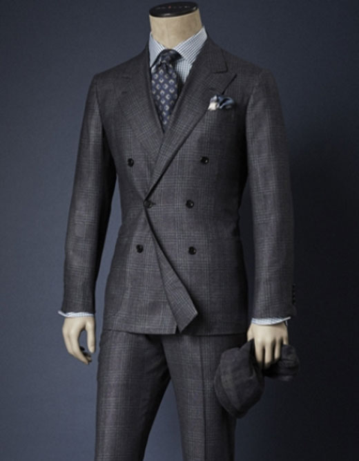 Kiton double breasted on sale suit