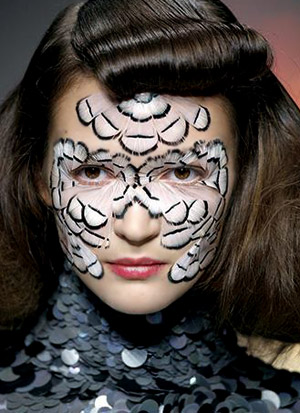 Exhibition 'Warpaint: Alexander McQueen and Make-Up' at London College of Fashion