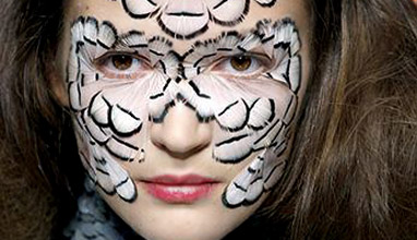 Exhibition 'Warpaint: Alexander McQueen and Make-Up' at London College of Fashion