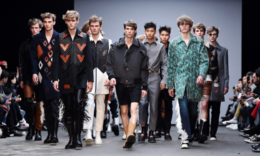 Xander Zhou at London Collections: Men