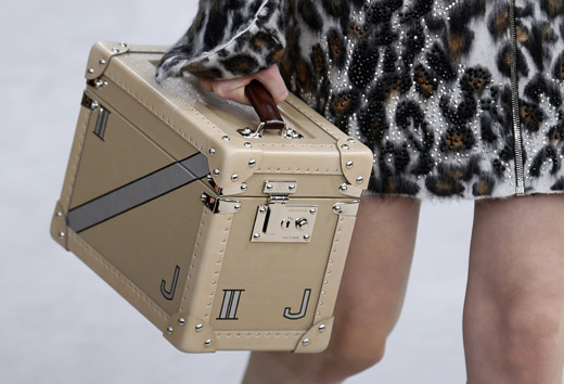 Fur, animal prints and box-like handbags by Louis Vuitton for Fall-Winter 2015/2016