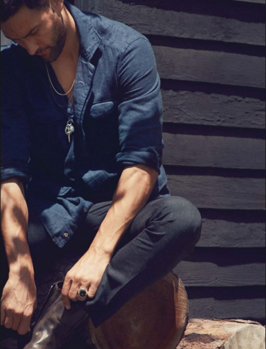 Noah Mills for David Yurman Fall Winter 2015 campaign