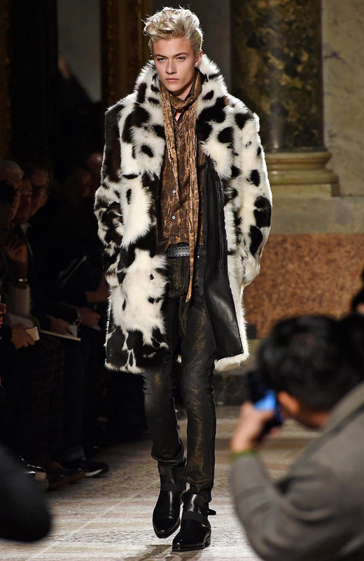 Roberto Cavalli Fall-Winter 2015/2016 collection at Milan men's fashion week