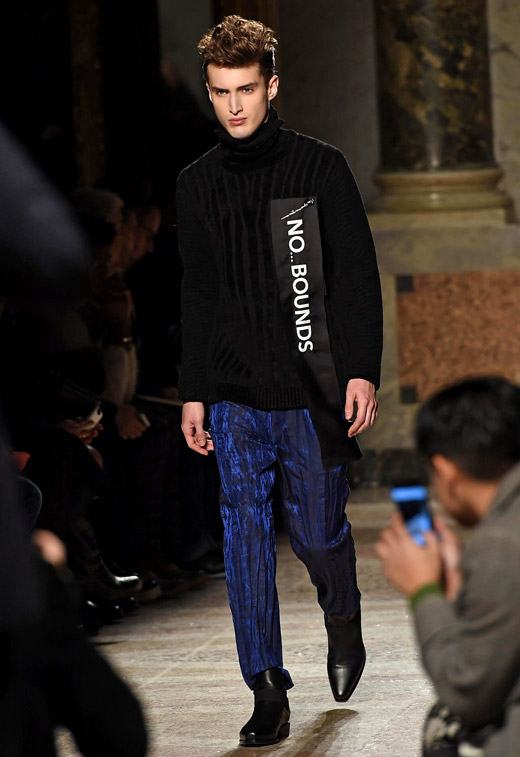 Roberto Cavalli Fall-Winter 2015/2016 collection at Milan men's fashion week
