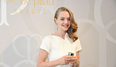 The Brand Muse Amanda Seyfried visiting Japan for SHISEIDO Clé de Peau Beauté Press Conference on New Products 2016 at the Palace Hotel Tokyo