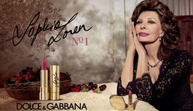 Sophia Loren N1 lipstick for Dolce&Gabanna