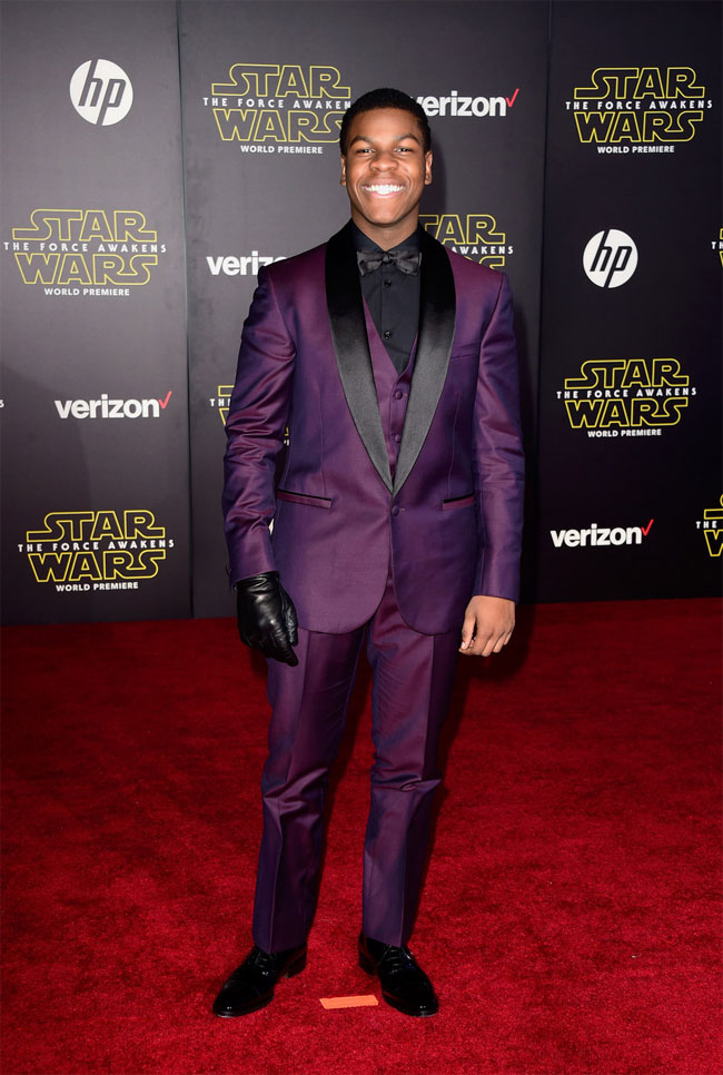 How the stars were dressed during the Star Wars: The Force Awakens premiere