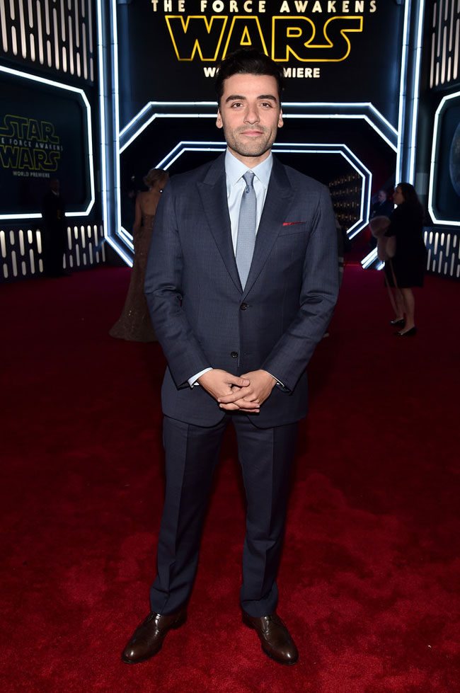 How the stars were dressed during the Star Wars: The Force Awakens premiere