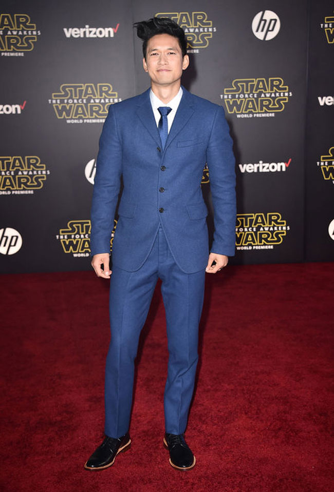 How the stars were dressed during the Star Wars: The Force Awakens premiere