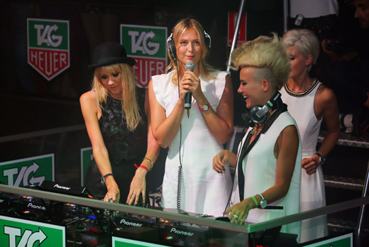 Tennis Superstar Maria Sharapova at TAG Heuer's Summer party