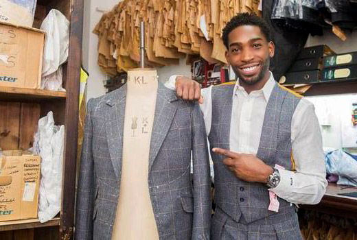 British rapper Tinie Tempah has created a bespoke men's suit