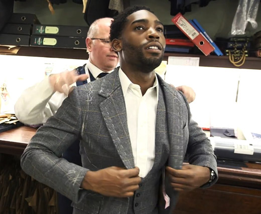 British rapper Tinie Tempah has created a bespoke men's suit