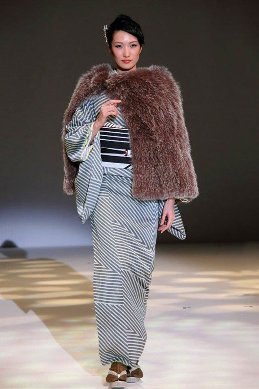 Tokyo Fashion Week showed the new face of kimono