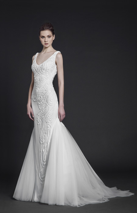 Abstract roses by Tony Ward Bridal 2016 collection