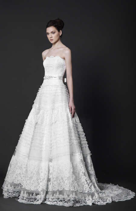 Abstract roses by Tony Ward Bridal 2016 collection