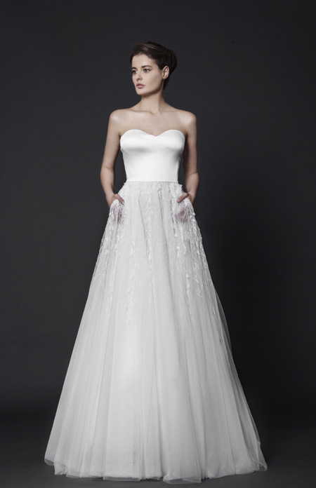 Abstract roses by Tony Ward Bridal 2016 collection