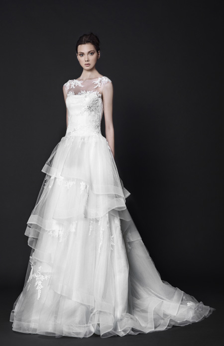 Abstract roses by Tony Ward Bridal 2016 collection