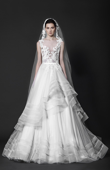 Abstract roses by Tony Ward Bridal 2016 collection