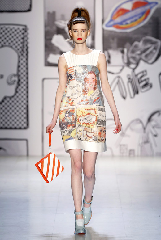 Japanese designer Tsumori Chisato with attractive Comic Prints at Paris Fashion Week