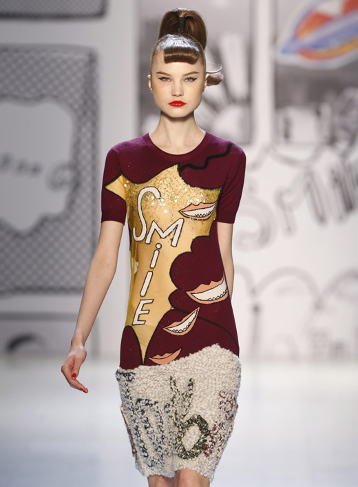 Japanese designer Tsumori Chisato with attractive Comic Prints at Paris Fashion Week