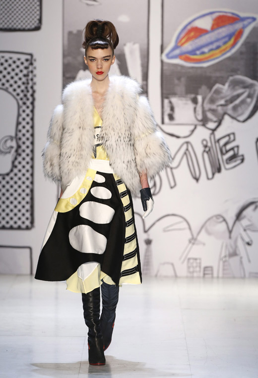 Japanese designer Tsumori Chisato with attractive Comic Prints at Paris Fashion Week