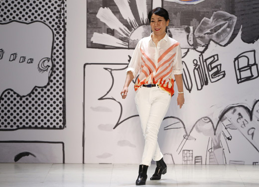 Japanese designer Tsumori Chisato with attractive Comic Prints at Paris Fashion Week