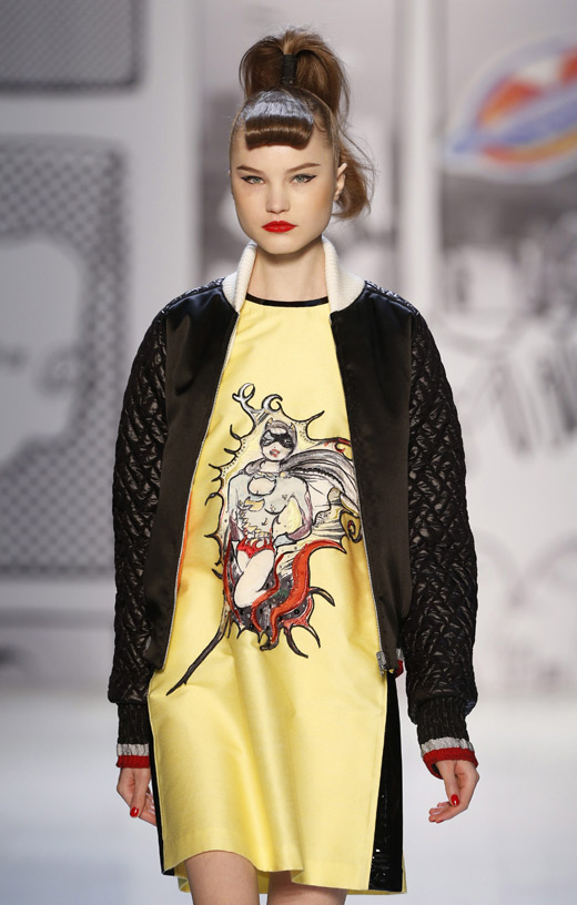 Japanese designer Tsumori Chisato with attractive Comic Prints at Paris Fashion Week