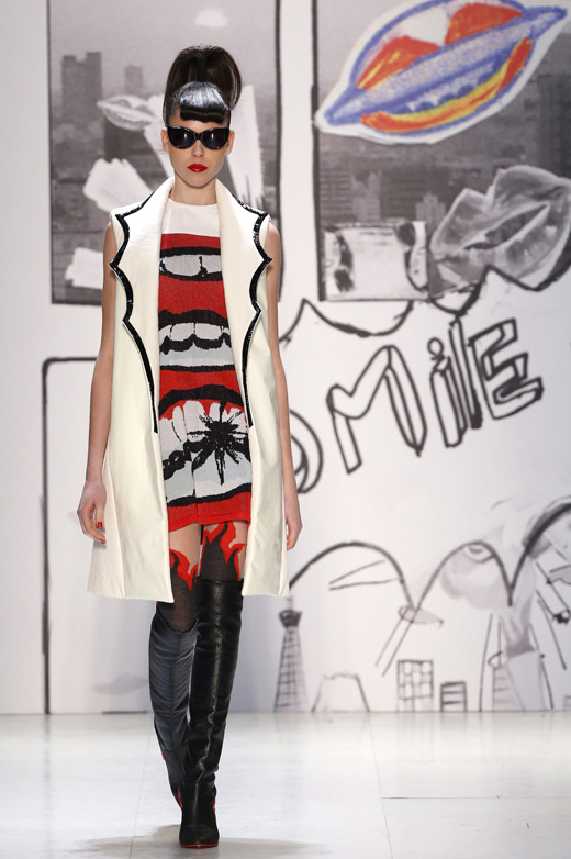 Japanese designer Tsumori Chisato with attractive Comic Prints at Paris Fashion Week