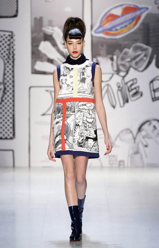 Japanese designer Tsumori Chisato with attractive Comic Prints at Paris Fashion Week