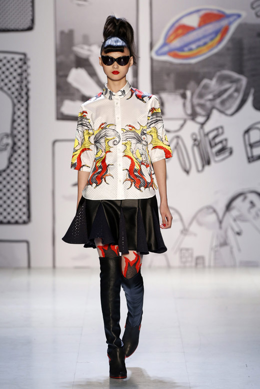 Japanese designer Tsumori Chisato with attractive Comic Prints at