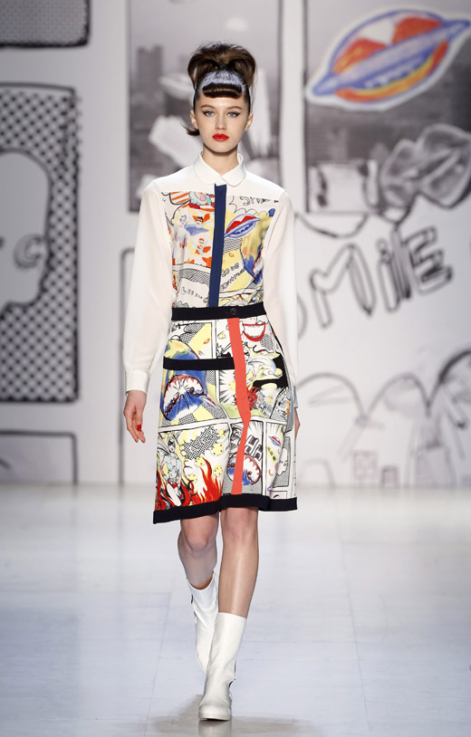 Japanese designer Tsumori Chisato with attractive Comic Prints at