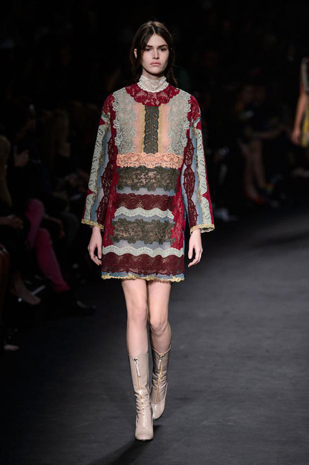 Valentino Autumn/Winter 2015-2016 women's collection at Paris Fashion Week