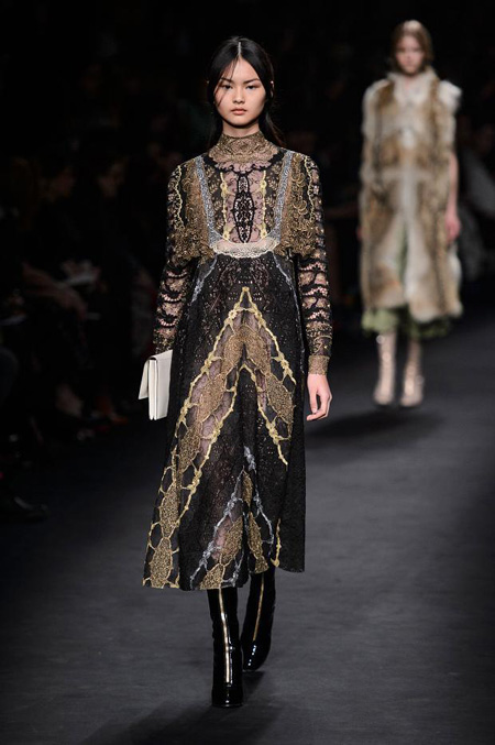 Valentino Autumn/Winter 2015-2016 women's collection at Paris Fashion Week