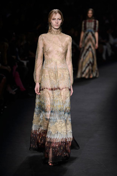 Valentino Autumn/Winter 2015-2016 women's collection at Paris Fashion Week