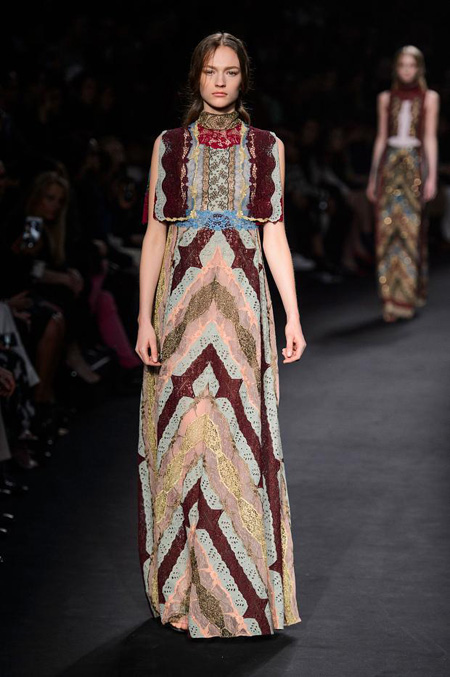 Valentino Autumn/Winter 2015-2016 women's collection at Paris Fashion Week