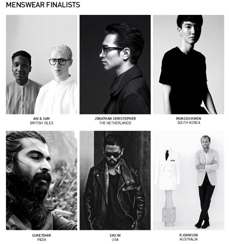 The International Woolmark Prize Menswear Finalists announced