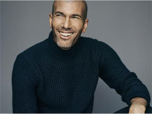 Zinedine Zidane continues for another season as the face of MANGO MAN