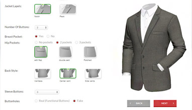 Made-to-measure suits online from Tailor4less